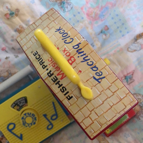 Vintage (2) Fisher-Price Music Box Teach Time Clock & Radio - Both WORK GREAT! - Picture 6 of 13